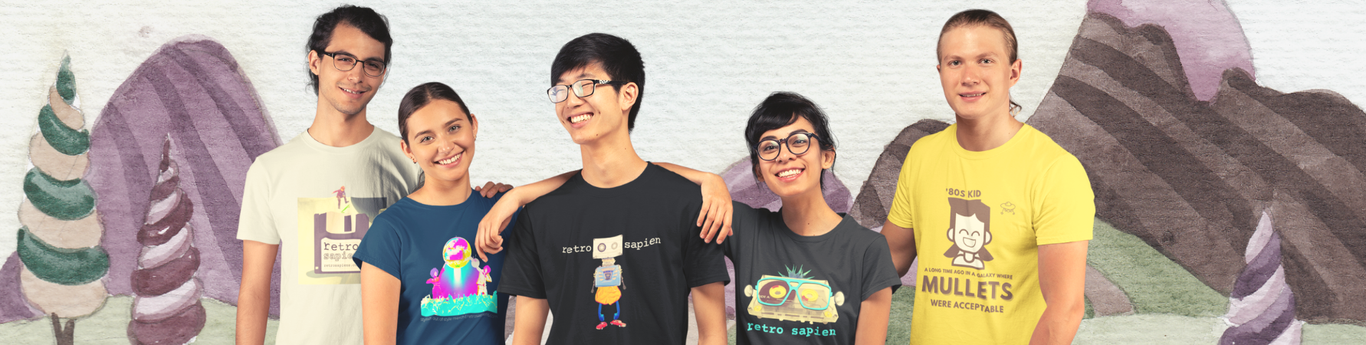 five of our colorful designs
